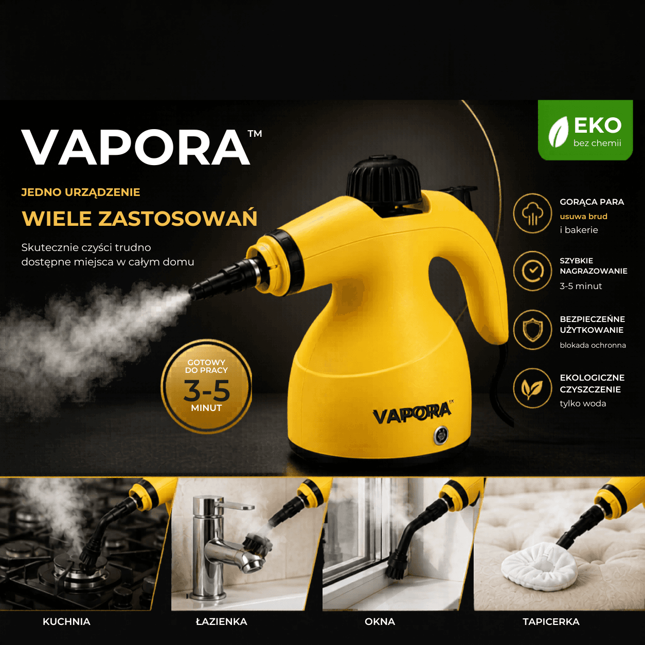 VAPORA ™ - Czystość, którą czuć!
